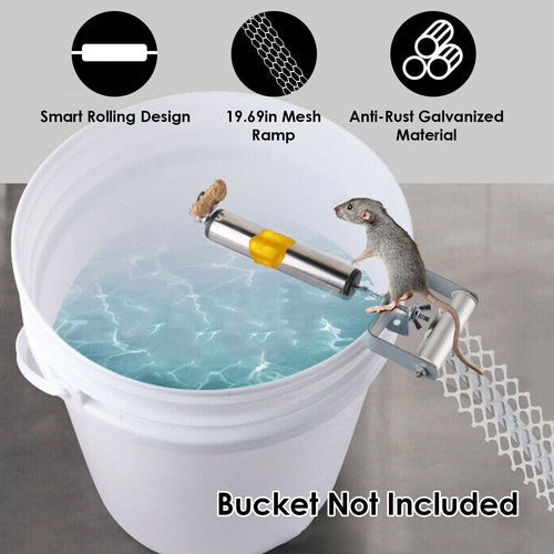 Reusable Mice Rat Mouse Killer Roll Trap Log Rolling Mouse Catcher