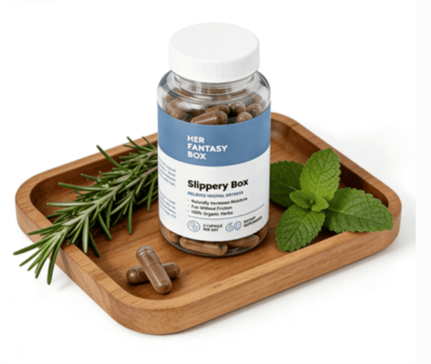 Her Fantasy Box Slippery Box | Organic Vaginal Moisture Supplement |