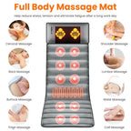 Full Body Electric Massage Mat with Heat Vibration Massage Pad Cushion