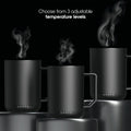 12oz. Stainless Steel Self Heating Coffee Mug with Lid, 3.5" x 3.5" x