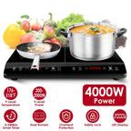 4000W Induction Cooktop Portable Double Induction Cooker Electric Dual