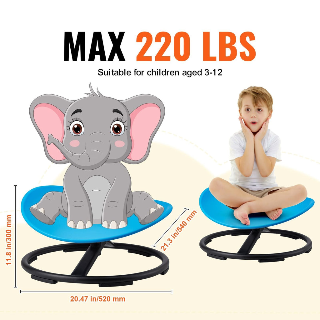 Kids Swivel Chair, 220 LBS Capacity, Sensory Spinning Chair, Autistic
