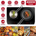 4000W Induction Cooktop Portable Double Induction Cooker Electric Dual