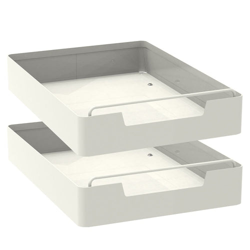 2Pcs Pull Out Cabinet Organizers Sliding Shelf Spice Rack Carbon Steel