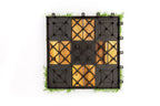 Acacia Wood Assembled Flooring , 10pack, 12 in. x 12 in.