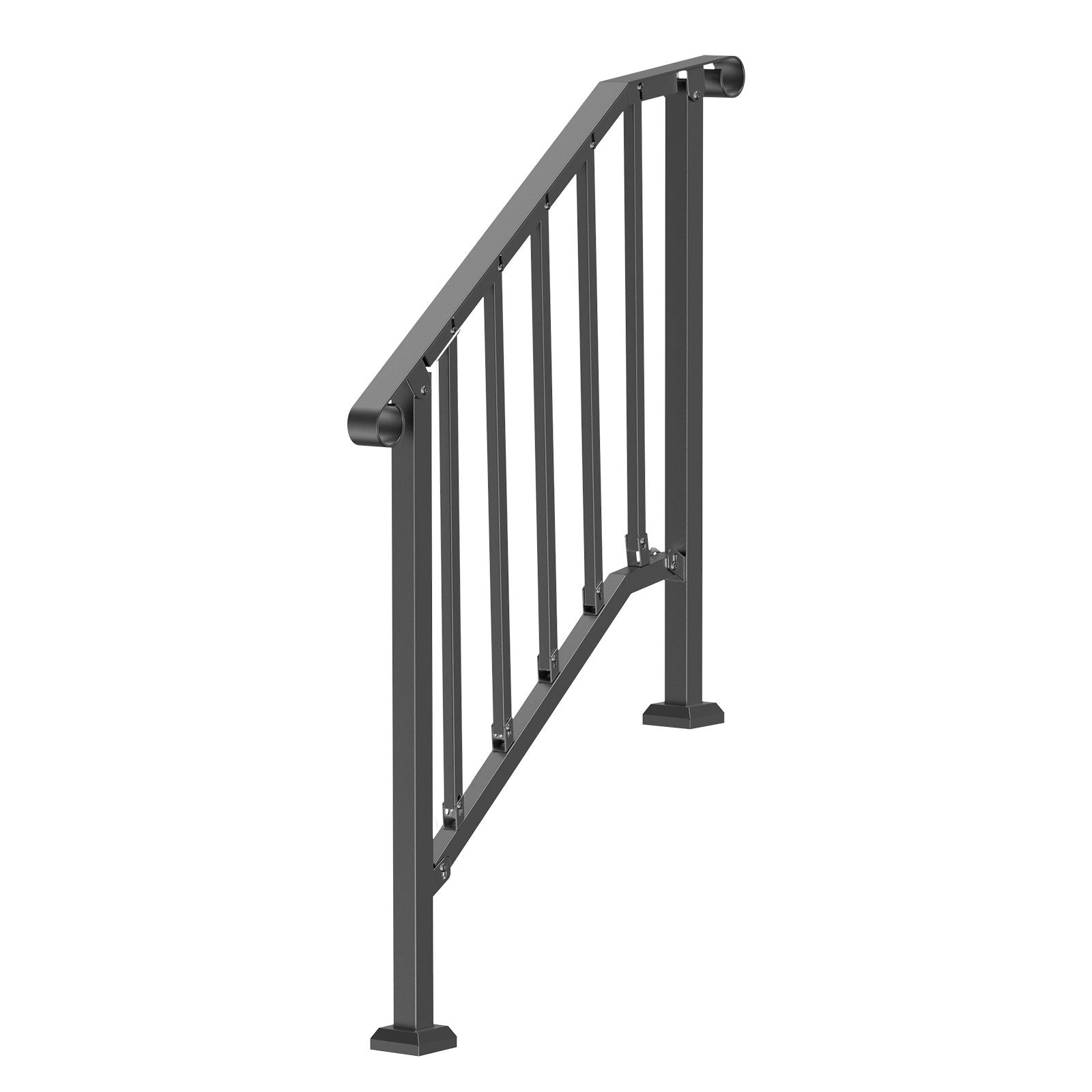Handrails for Outdoor Steps, 2-3 Step Stair Hand Rail Kit,