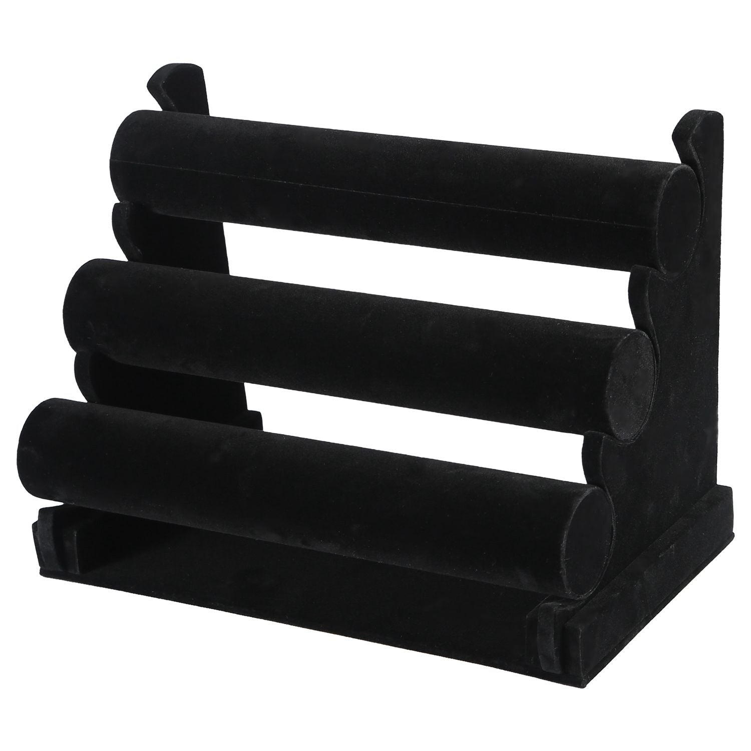 3-Tier Velvet Jewelry Stand Removable Bracelet Holder Watch Jewelry