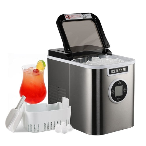Countertop Ice Maker with 9 Bullet Ice in 7 Mins, Portable Ice Machine