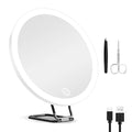 30X Magnifying Mirror With Light 3 Colors Dimmable Brightness Included