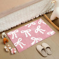 Bow Coquette Cute Bath Mat (20 X 32 Inch) – Non-Slip Absorbent