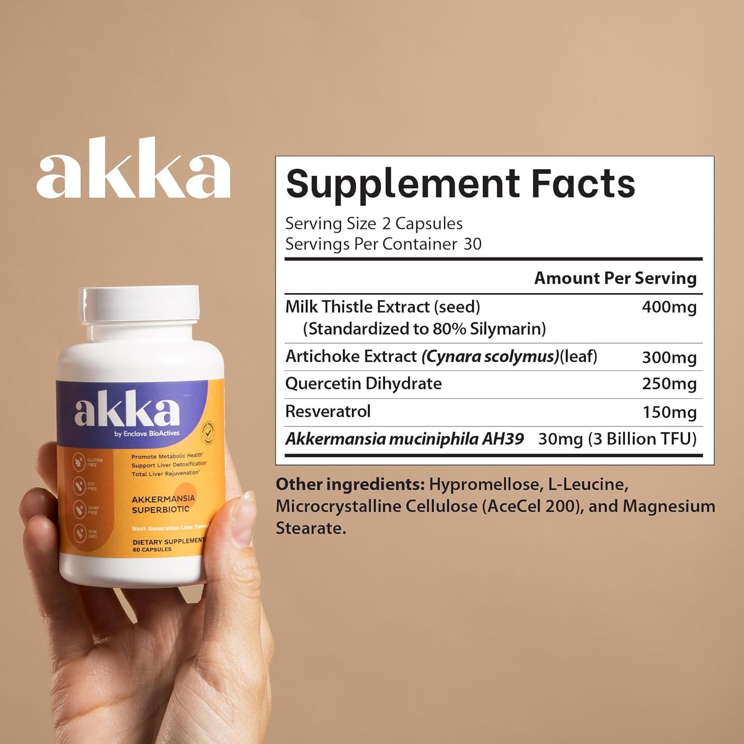 AKKA Premium Liver Cleanse Detox & Repair Superbiotic - Supports Liver