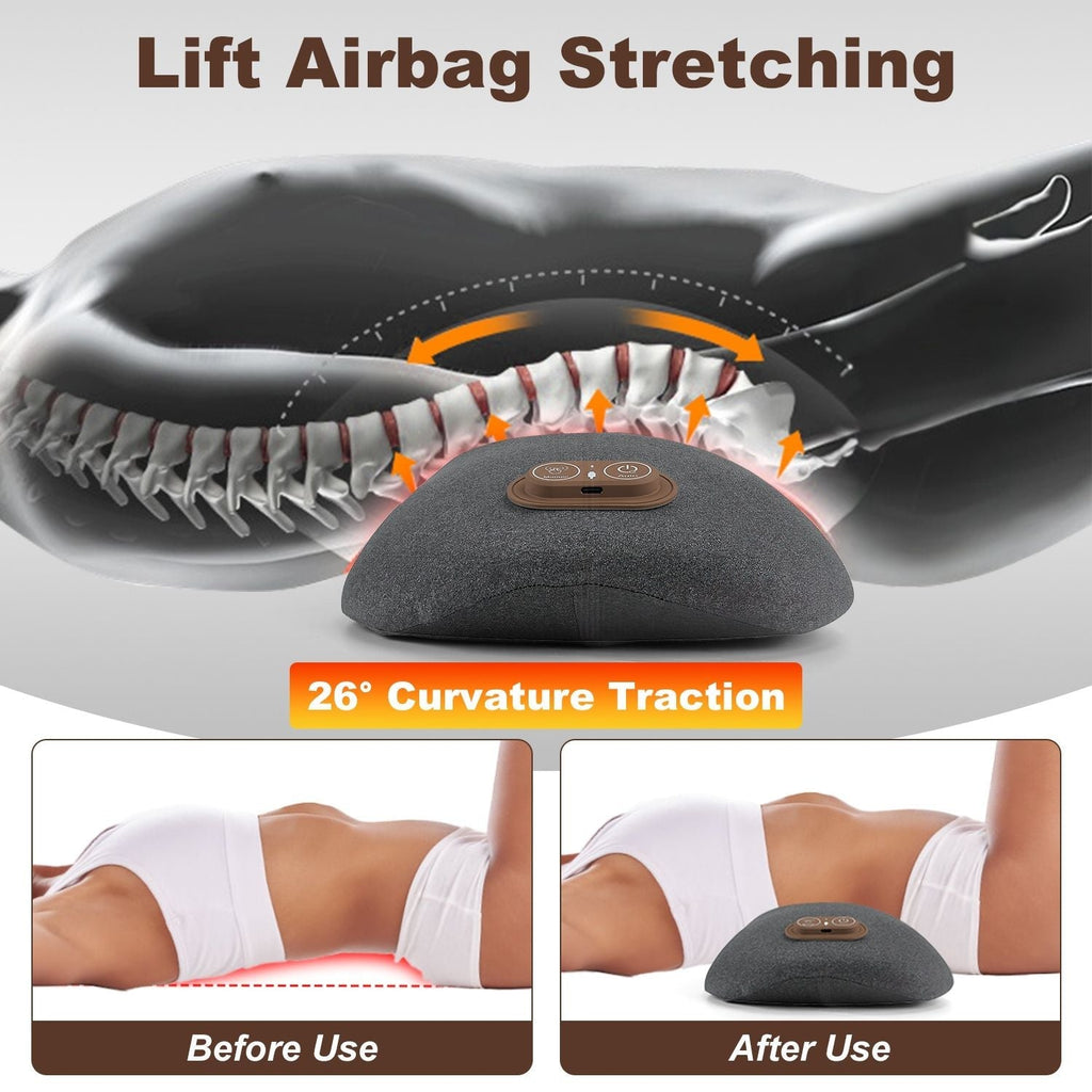 3 In 1 Electric Lumbar Massager Support Pillow Plug-in Memory Foam