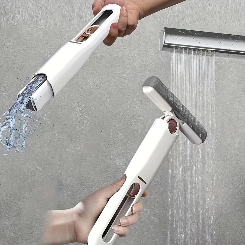 Portable Mini Mop, Self-Squeeze Sponge Mops, Lazy Hand-Free Household