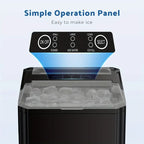 Portable Countertop Ice Maker with Ice Scoop, 9 Bullet Ice in 6 Mins,
