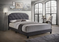 Tradilla Gray Fabric Queen Bed