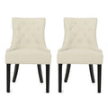 Cheney Contemporary Dining Chair Tufted Upholstery (Set of 2)