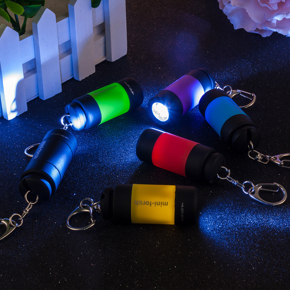 Multicolor Mini Torch USB Rechargeable Flashlight
