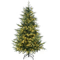 6ft Tall Prelit Artificial Christmas Tree with 8 Light Modes