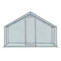 10 X 10 Ft Large Metal Chicken Coop, Walk-in Poultry Cage Chicken Hen