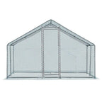 10 X 10 Ft Large Metal Chicken Coop, Walk-in Poultry Cage Chicken Hen
