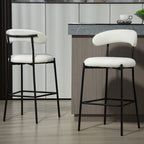 26 Counter Height Bar Stools Teddy Fabric Cover Kitchen Island Counter