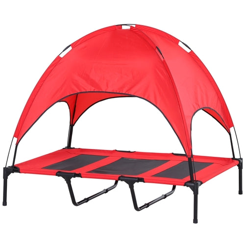 48" x 36" Elevated Portable Dog Cot Cooling Pet Bed with UV Protection