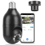 1Pc E27 WiFi Bulb Camera 1080P FHD WiFi IP Pan Tilt Security