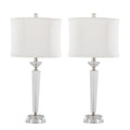 Diamond Torch 25.75' Contemporary Crystal Table Lamp Set of 2