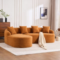 LY-022 GREY COMPRESSION SOFA Combining Chaise Longue With 3-seater,