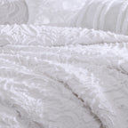 Rhapsody 6 Pc Cotton Clip Jacquard Bedding Ensemble