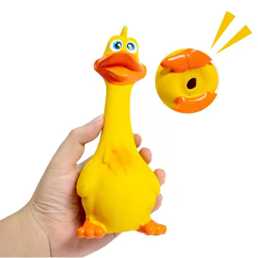US LOCAL STOCK Hiphoppet New Latex Interactive Dog Chew Toys Cute Duck