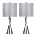 Gemma 23" Contemporary Metal Table Lamp Set of 2