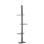 Floor-to-Ceiling Cat Tree Cat Climbing Tower with Sisal-Covered
