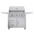 Edgestar 89K BTU 36-Inch Liquid Propane Freestanding LED Lighting Grill Cart With Rotisserie (SAK85914)