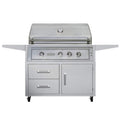 Edgestar 89K BTU 36-Inch Natural Gas Freestanding Grill Cart With Lighting Knobs & Rotisserie (SAK12573)