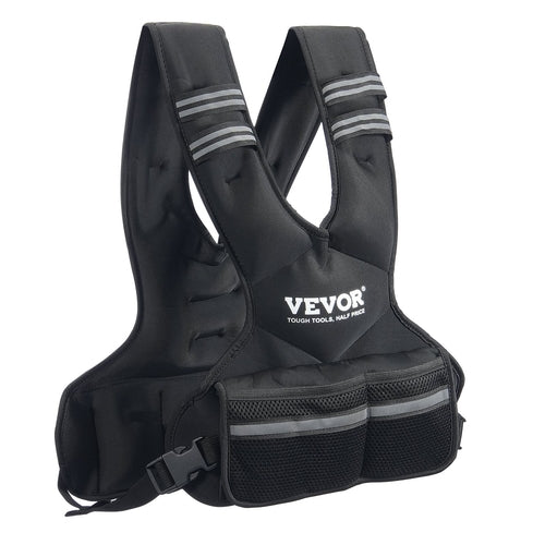 Adjustable Weighted Vest, 11-20lb Weight Vest With 6 Ironsand Weights