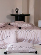 Elegant Polka Dot Silky Smooth Tencel Lyocell Queen Size Duvet Cover