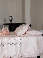 Elegant Retro Polka Dot Silky Tencel Lyocell Queen Size Duvet Cover