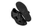 CALTO - K2661 - 3.2 Inches Taller (Black) - Casual Fisherman Sandal