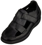 CALTO - K2661 - 3.2 Inches Taller (Black) - Casual Fisherman Sandal