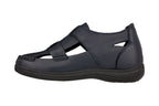 CALTO - K2663 - 3.2 Inches Taller (Navy Blue) - Casual Fisherman Sandal