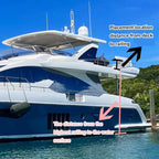 Extra Large Inflatable Heavy-Duty Yacht Water Slide With Air Pump And Protection Net (SAK23694)