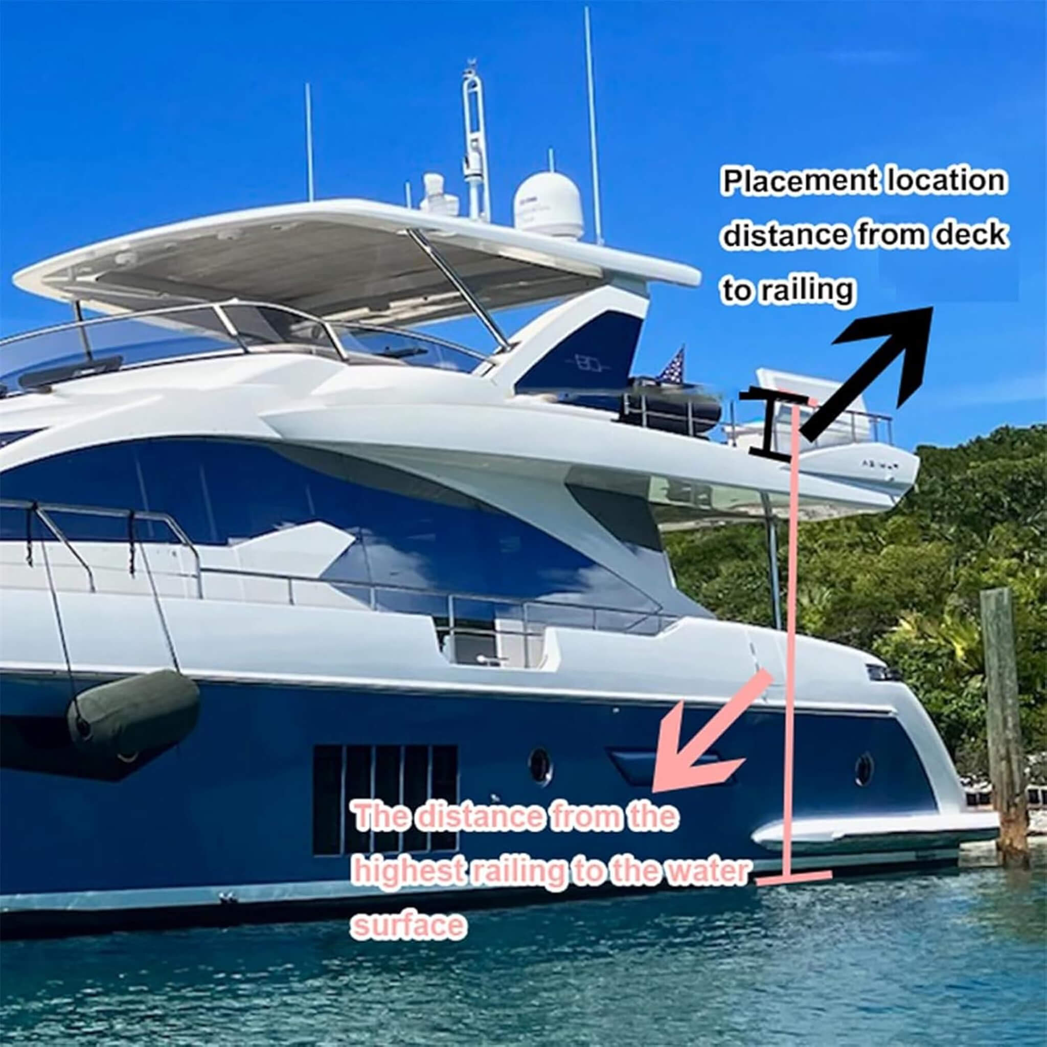 Extra Large Inflatable Heavy-Duty Yacht Water Slide With Air Pump And Protection Net (SAK23694)