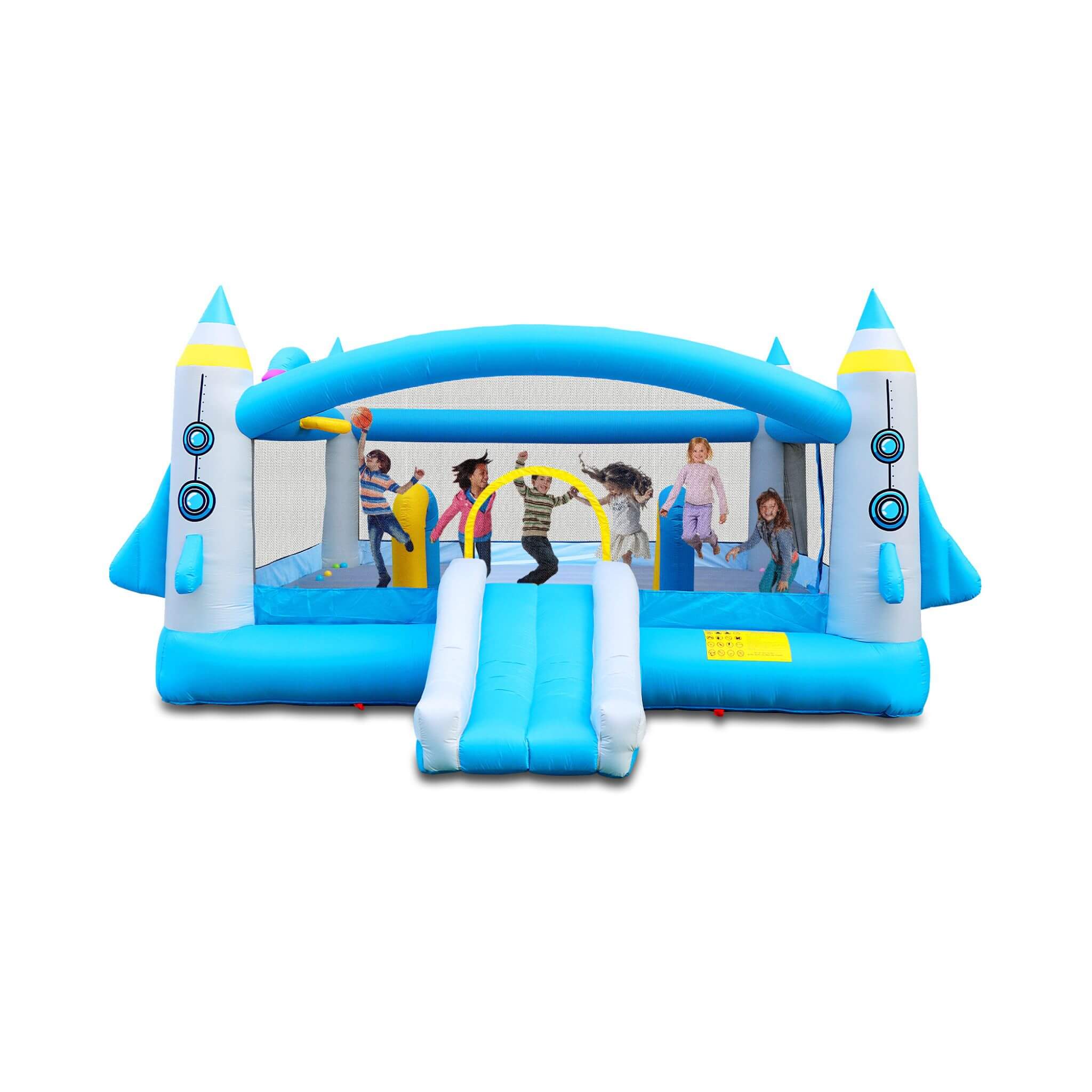 Extra Large Multifunctional Jump'N Slide Inflatable Bouncer With Blower (SAK81243)