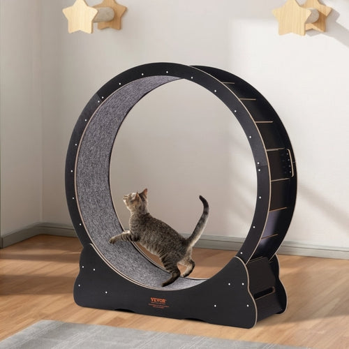 Cat Exercise Wheel 43.3' Large Cat Treadmill Wheel For Indoor Cats