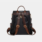 Stylish PU Leather Backpack for Everyday Adventures