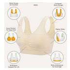 3-Pack Sports Bras For Women, Padded Strappy Racerback Push Up Open