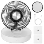 Foldable Rechargeable LED Desk Fan Wall Mounted Fan With Magnetic