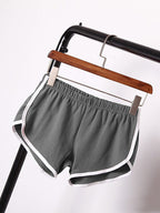 Women's sports shorts, home casual solid-color fashionable yoga beach