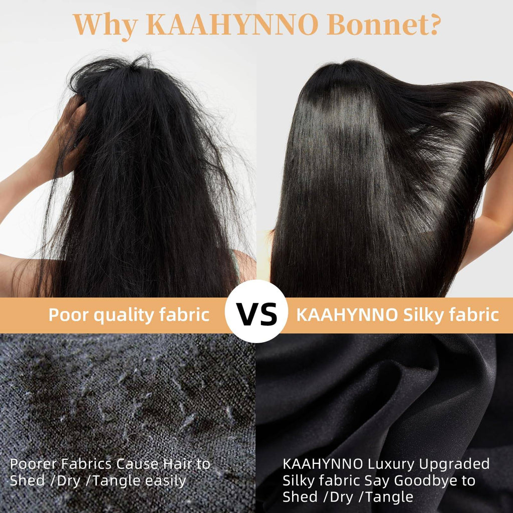 Silk Bonnet, Satin Hair Bonnet For Sleeping For Wavy Curly Natural